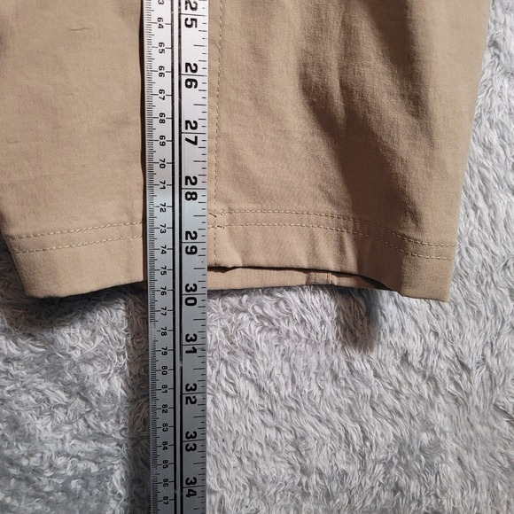 Duluth Trading Mens L Cargo Pants Khaki Nylon Spandex Outdoor Work Utility 34x30 - Picture 4 of 8